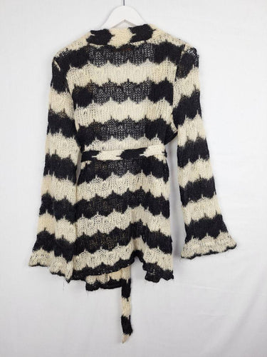 Princess Highway Knit Black and White Chevron Cardigan Size 12 by SwapUp-Online Second Hand Store-Online Thrift Store