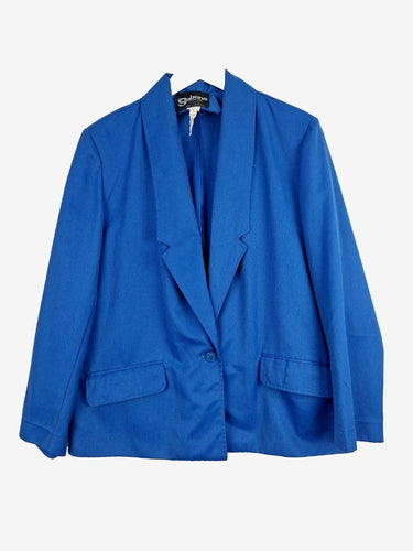 Sabena Azure Blue Smart Blazer Size 16 by SwapUp-Online Second Hand Store-Online Thrift Store
