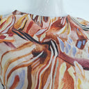 Kuwaii Painted Tied Wrap Top Size 14 by SwapUp-Online Second Hand Store-Online Thrift Store