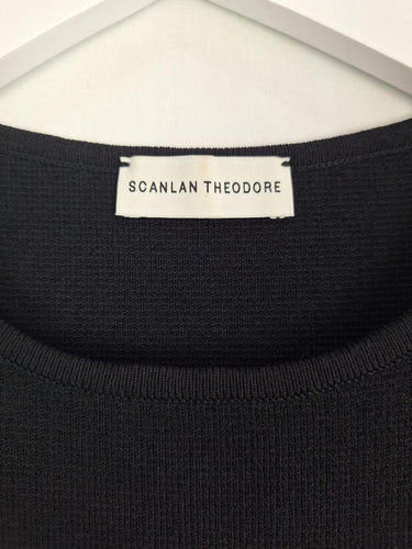 Scanlan Theodore Noir Structed Knit Capsule Top Size M by SwapUp-Online Second Hand Store-Online Thrift Store