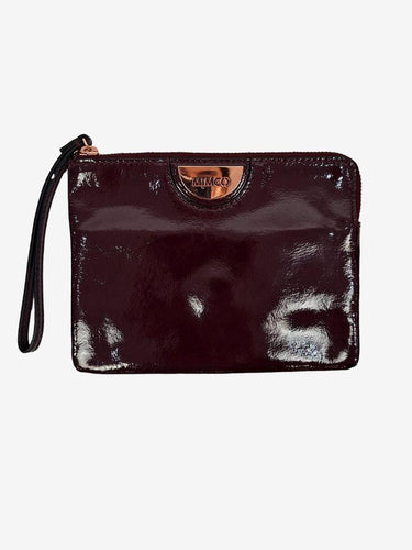 Mimco Burgundy Patent Leather Wristlet Size None by SwapUp-Online Second Hand Store-Online Thrift Store
