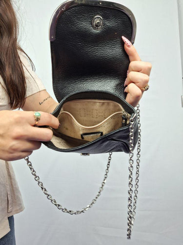 Coccinelle Silver Trimmed Small Crossbody Bag Size None by SwapUp-Online Second Hand Store-Online Thrift Store