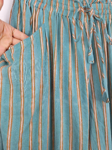 Boom Shankar Lightweight Orange Pinstripe Pants Size 12 by SwapUp-Online Second Hand Store-Online Thrift Store