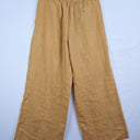 Muji Mustard Linen Wide Leg Pants Size M by SwapUp-Online Second Hand Store-Online Thrift Store