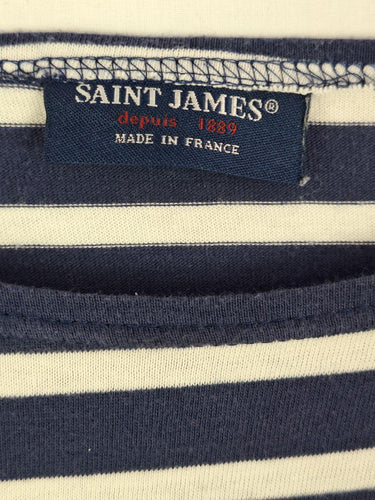 Saint James Blue Stripe Long Sleeve T-shirt Size S by SwapUp-Online Second Hand Store-Online Thrift Store