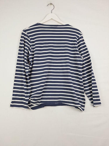 Saint James Blue Stripe Long Sleeve T-shirt Size S by SwapUp-Online Second Hand Store-Online Thrift Store