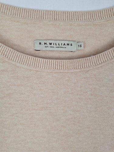 R.M.Williams Essential Latte Knit Jumper Size 16 by SwapUp-Online Second Hand Store-Online Thrift Store