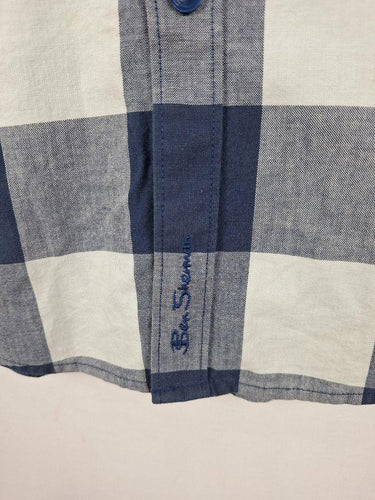 Ben Sherman Blue Checkered Button up Shirt Size L by SwapUp-Online Second Hand Store-Online Thrift Store