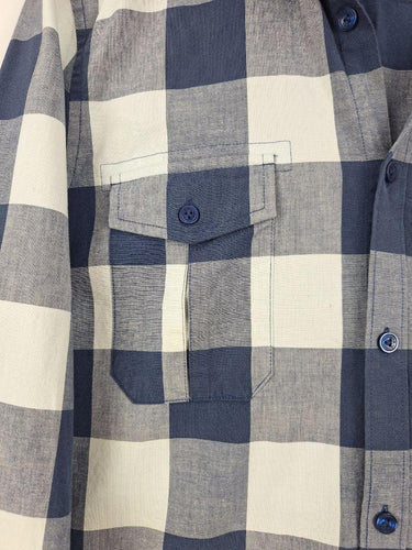 Ben Sherman Blue Checkered Button up Shirt Size L by SwapUp-Online Second Hand Store-Online Thrift Store