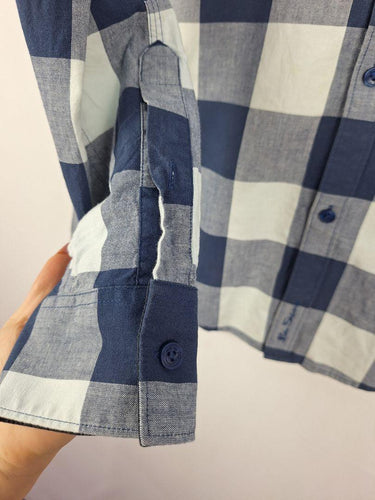 Ben Sherman Blue Checkered Button up Shirt Size L by SwapUp-Online Second Hand Store-Online Thrift Store