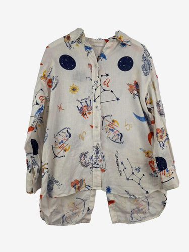 Jag Whimsy Horoscope Button-up Shirt Size S by SwapUp-Online Second Hand Store-Online Thrift Store