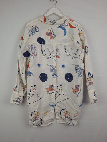 Jag Whimsy Horoscope Button-up Shirt Size S by SwapUp-Online Second Hand Store-Online Thrift Store