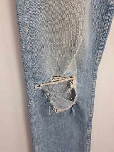 Mother Superior Light Wash Distressed Denim Jeans Size 8 by SwapUp-Online Second Hand Store-Online Thrift Store