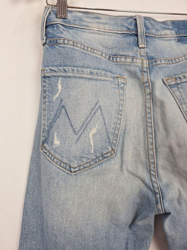 Mother Superior Light Wash Distressed Denim Jeans Size 8 by SwapUp-Online Second Hand Store-Online Thrift Store