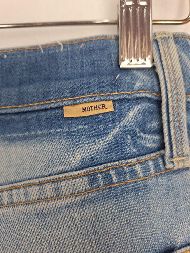Mother Superior Light Wash Distressed Denim Jeans Size 8 by SwapUp-Online Second Hand Store-Online Thrift Store