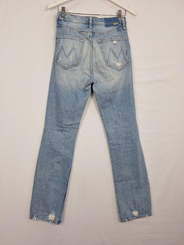 Mother Superior Light Wash Distressed Denim Jeans Size 8 by SwapUp-Online Second Hand Store-Online Thrift Store