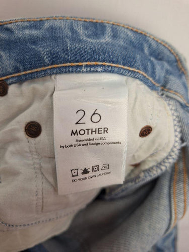 Mother Superior Light Wash Distressed Denim Jeans Size 8 by SwapUp-Online Second Hand Store-Online Thrift Store