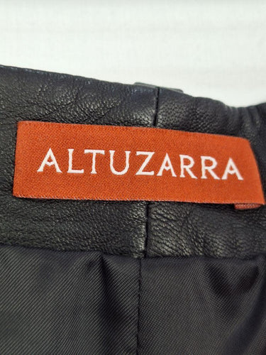 Altuzarra Leather Fancy Black Shorts Size 10 by SwapUp-Online Second Hand Store-Online Thrift Store