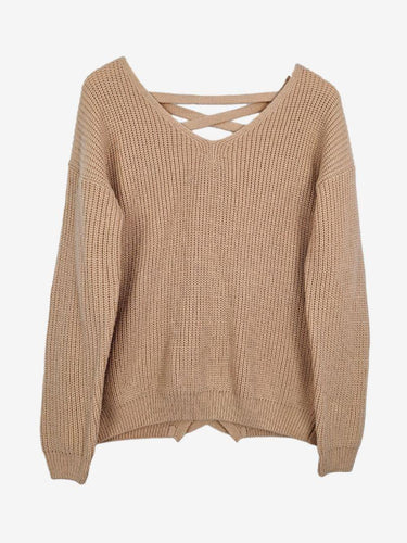 Miracle Wool Blend Lace Up Back Jumper Size S/M by SwapUp-Online Second Hand Store-Online Thrift Store