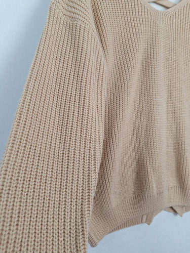 Miracle Wool Blend Lace Up Back Jumper Size S/M by SwapUp-Online Second Hand Store-Online Thrift Store