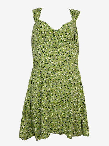 Reformation Sweet Green Picnic Style Mini Dress Size 8 by SwapUp-Online Second Hand Store-Online Thrift Store