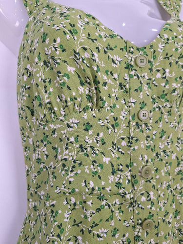Reformation Sweet Green Picnic Style Mini Dress Size 8 by SwapUp-Online Second Hand Store-Online Thrift Store