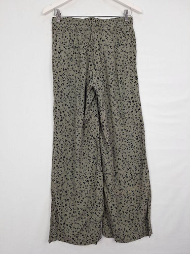 Decjuba Flowy Khaki Cheeta Print Jeans Size S by SwapUp-Online Second Hand Store-Online Thrift Store
