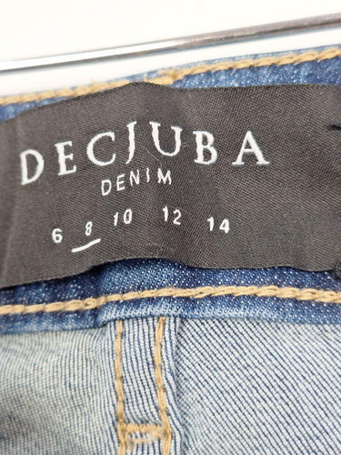 Decjuba Classic Skinny Fit Blue Jeans Size 8 by SwapUp-Online Second Hand Store-Online Thrift Store