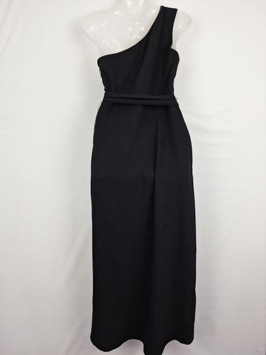Tussah Black Sophisticated Asymmetric Dress Size 10 by SwapUp-Online Second Hand Store-Online Thrift Store