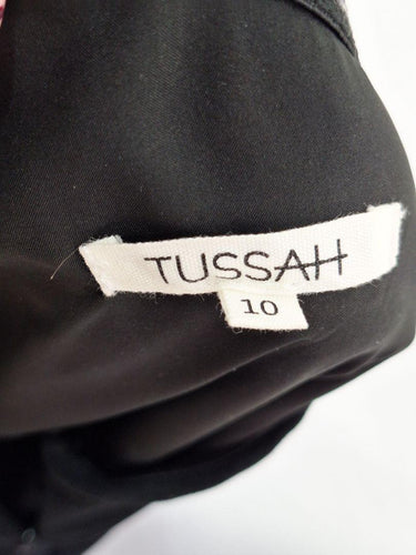 Tussah Black Sophisticated Asymmetric Dress Size 10 by SwapUp-Online Second Hand Store-Online Thrift Store