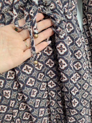 Tigerlily Boho Gold Detailing V Cut Jumpsuit Size 10 by SwapUp-Online Second Hand Store-Online Thrift Store