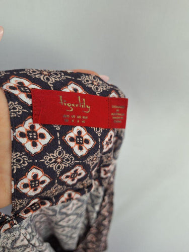 Tigerlily Boho Gold Detailing V Cut Jumpsuit Size 10 by SwapUp-Online Second Hand Store-Online Thrift Store
