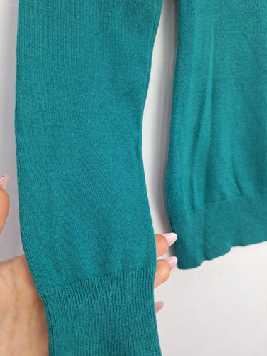 Review Jade Patterned Slim Fit Jumper Size 6 by SwapUp-Online Second Hand Store-Online Thrift Store