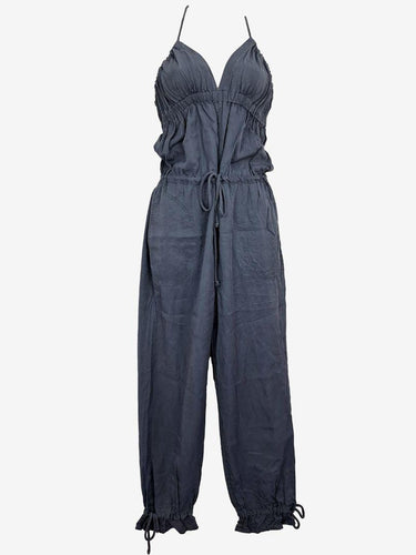Witchery Free Spirited Dusty Blue Halter Neck Jumpsuit Size 6 by SwapUp-Online Second Hand Store-Online Thrift Store