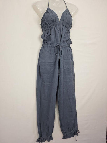 Witchery Free Spirited Dusty Blue Halter Neck Jumpsuit Size 6 by SwapUp-Online Second Hand Store-Online Thrift Store