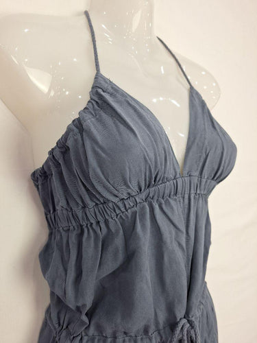 Witchery Free Spirited Dusty Blue Halter Neck Jumpsuit Size 6 by SwapUp-Online Second Hand Store-Online Thrift Store