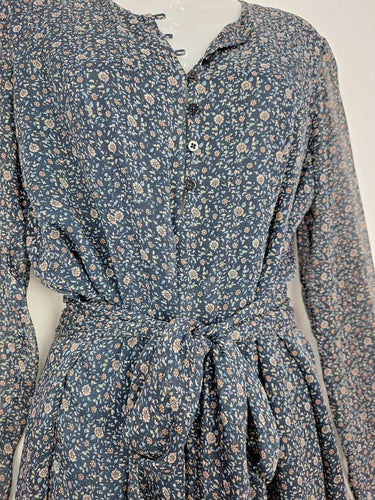 The East Order Pretty Navy Tied Floral Mini Dress Size M by SwapUp-Online Second Hand Store-Online Thrift Store
