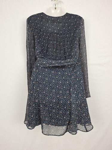 The East Order Pretty Navy Tied Floral Mini Dress Size M by SwapUp-Online Second Hand Store-Online Thrift Store
