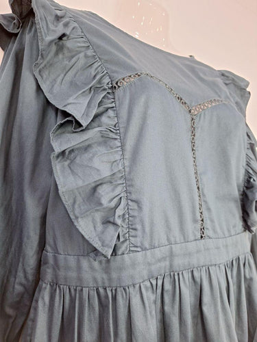 The Fated Dainty Broderie Trimmed Frilly Mini Dress Size 14 by SwapUp-Online Second Hand Store-Online Thrift Store