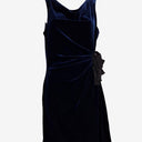 Taylor Velour Midnight Draped Cocktail Mini Dress Size 8 by SwapUp-Online Second Hand Store-Online Thrift Store