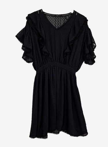 Scotch & Soda Trimmed Dotted Layered Mini Dress Size XS by SwapUp-Online Second Hand Store-Online Thrift Store