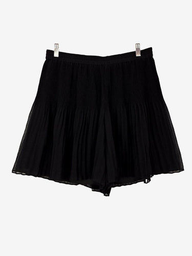 Country Road Black Pleated Sweet Mini Shorts Size 14 by SwapUp-Online Second Hand Store-Online Thrift Store