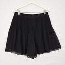 Country Road Black Pleated Sweet Mini Shorts Size 14 by SwapUp-Online Second Hand Store-Online Thrift Store