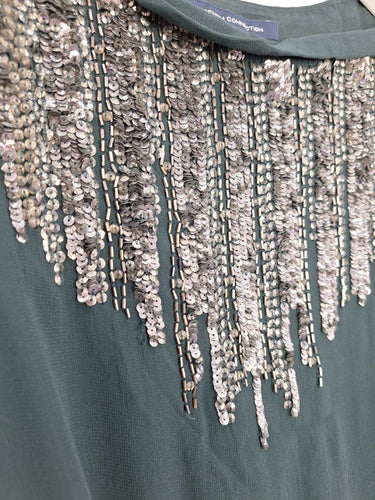 French Connection Boat Neck Beaded Sleeveless Top Size 14 by SwapUp-Online Second Hand Store-Online Thrift Store