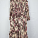 Diane von Furstenberg Groovy Silk Collared Wrap Midi Dress Size 8 by SwapUp-Online Second Hand Store-Online Thrift Store