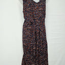 Country Road Navy and Rust Spotted Midi Dress Size L by SwapUp-Online Second Hand Store-Online Thrift Store