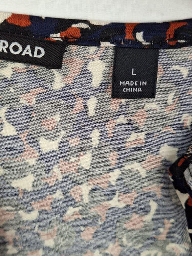 Country Road Navy and Rust Spotted Midi Dress Size L by SwapUp-Online Second Hand Store-Online Thrift Store