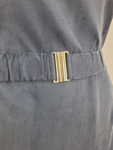 Karen Miller Navy belted Accent Back Dress Size 14 by SwapUp-Online Second Hand Store-Online Thrift Store