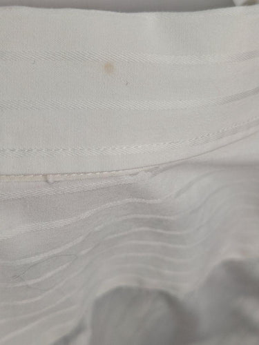 Country Road White Pinstripe Office Collared Shirt Size M by SwapUp-Online Second Hand Store-Online Thrift Store