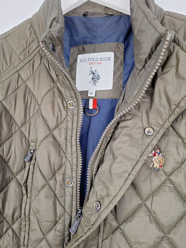 US Polo Assn Khaki Essential Puffer Style Jacket Size XXL by SwapUp-Online Second Hand Store-Online Thrift Store
